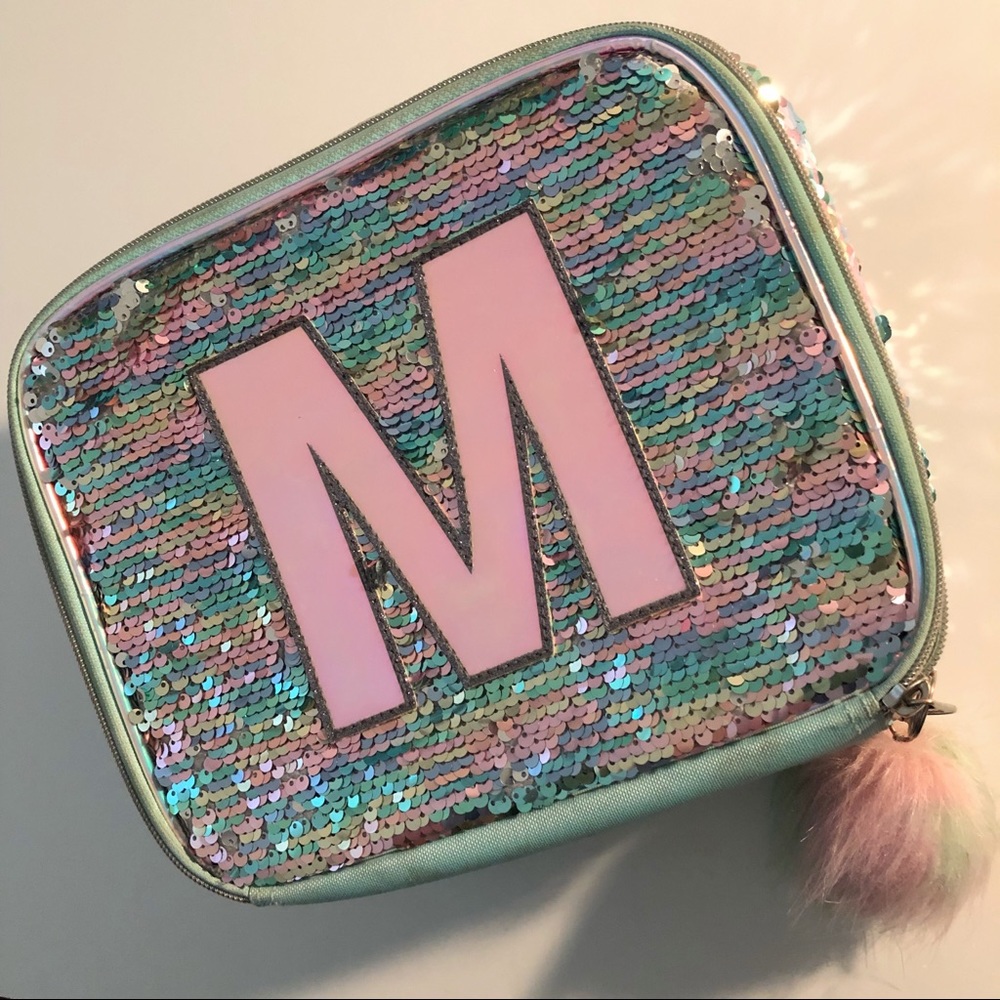 Vintage Justice Flip Sequins M Lunchbox